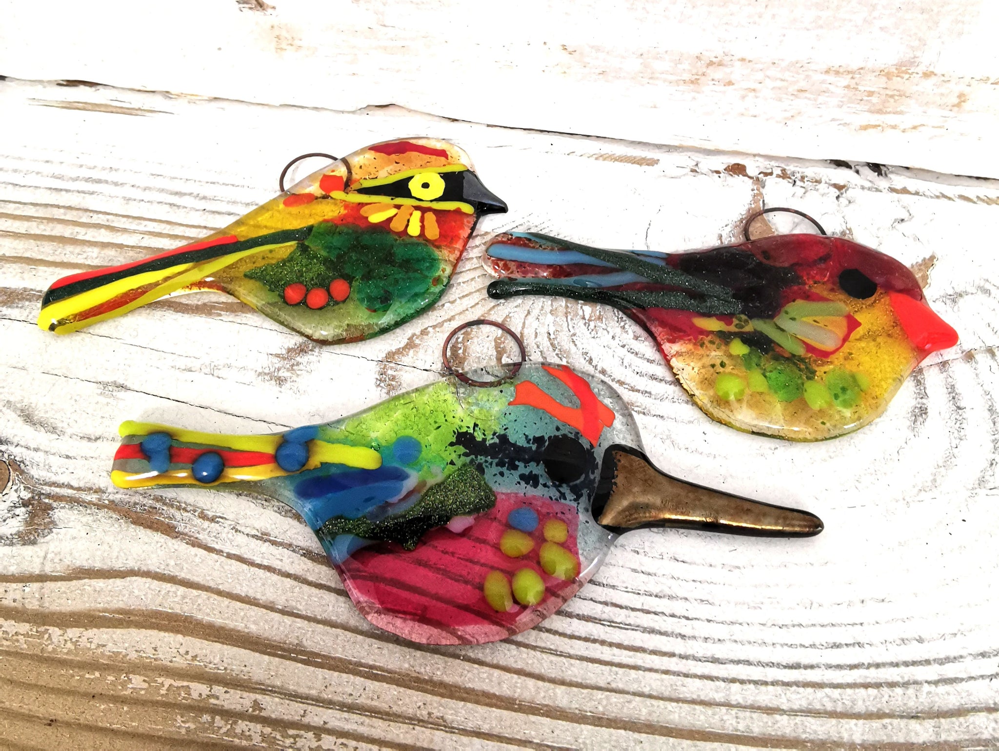 Glass Fusion Workshop - TROPICAL BIRDS